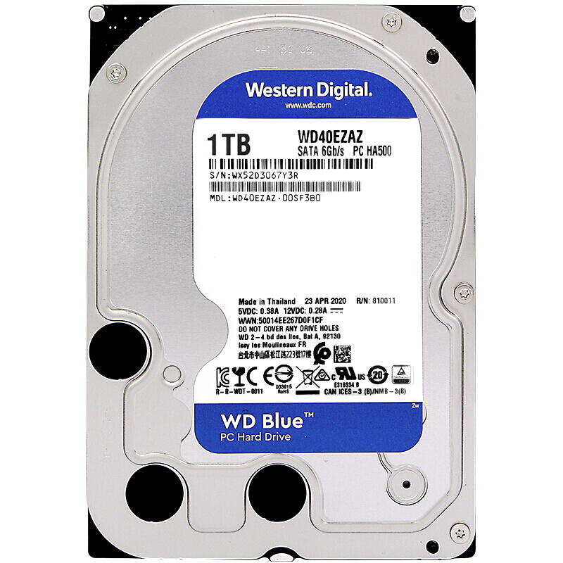 台式电脑机械硬盘1t 2t 3t 4t 500g 320g 250监控1000g 2000g蓝盘